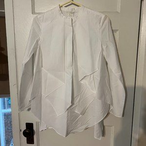 NWT COS Asymetrical White Blouse